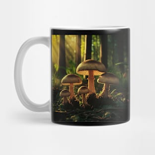 Sunlit Mushrooms Mug